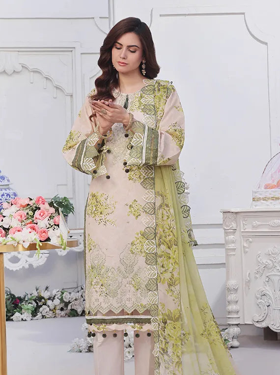 Applique Kari Chikankari Collection 2025 by Alzohaib (D-01)