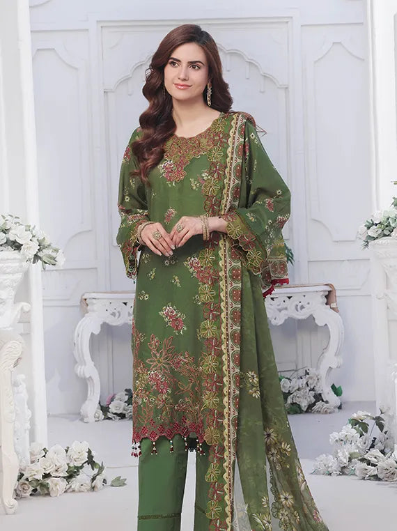 Applique Kari Chikankari Collection 2025 by Alzohaib (D-03)