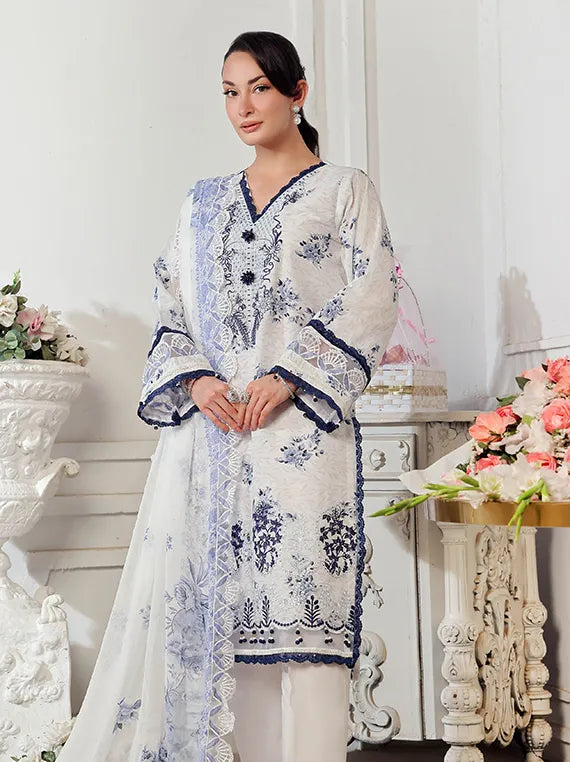 Applique Kari Chikankari Collection 2025 by Alzohaib (D-04)