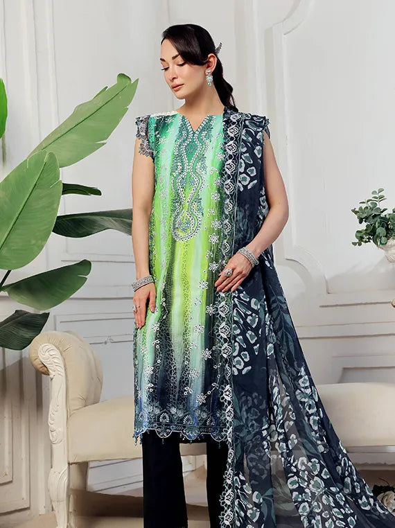 Applique Kari Chikankari Collection 2025 by Alzohaib (D-08)