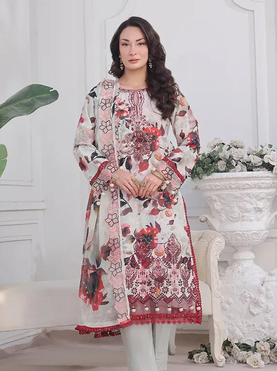 Applique Kari Chikankari Collection 2025 by Alzohaib (D-11)
