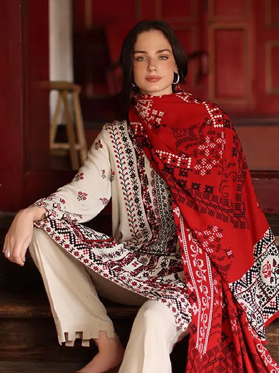Arctic Aura by Gul Ahmed Winter Unstitched Collection'26 (LT-62008)