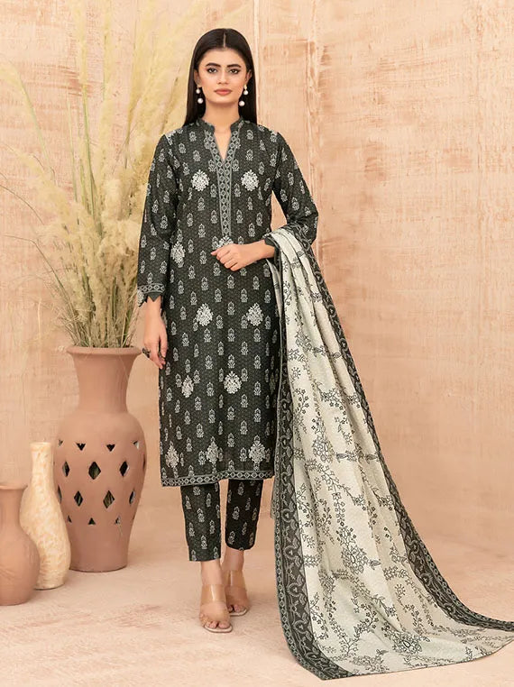 Areeka Boti Embroidered Rotary Printed Khaddar Collection 2025 By Tawakkal Fabric (D-5291)
