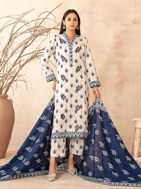 Areeka Boti Embroidered Rotary Printed Khaddar Collection 2025 By Tawakkal Fabric (D-5292)