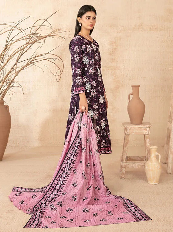 Areeka Boti Embroidered Rotary Printed Khaddar Collection 2025 By Tawakkal Fabric (D-5293)