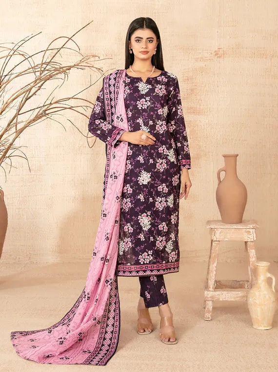 Areeka Boti Embroidered Rotary Printed Khaddar Collection 2025 By Tawakkal Fabric (D-5293)