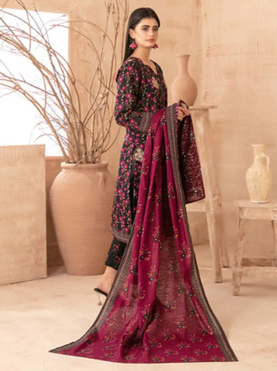 Areeka Boti Embroidered Rotary Printed Khaddar Collection 2025 By Tawakkal Fabric (D-5294)