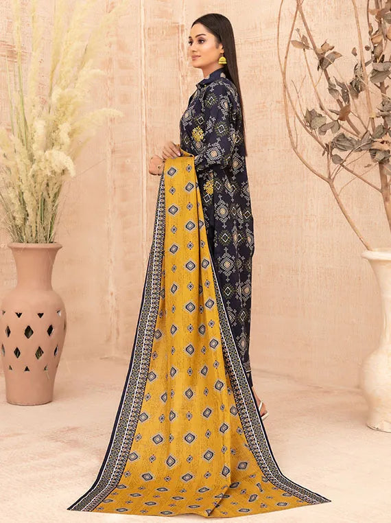 Areeka Boti Embroidered Rotary Printed Khaddar Collection 2025 By Tawakkal Fabric (D-5295)