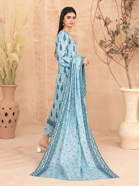 Areeka Boti Embroidered Rotary Printed Khaddar Collection 2025 By Tawakkal Fabric (D-5296)