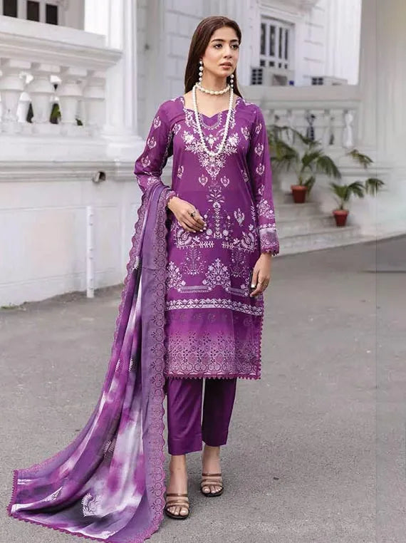 Arish Embroidered Lawn Collection 2025 By Riaz Arts (D-08)