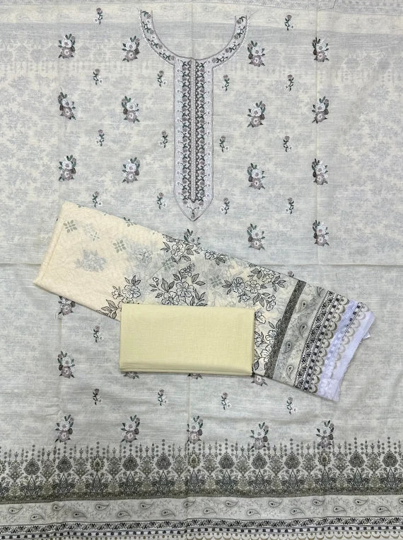 Arman Floral Embroidered Lawn Edit 2026 Vol-26DD07 (D-03)