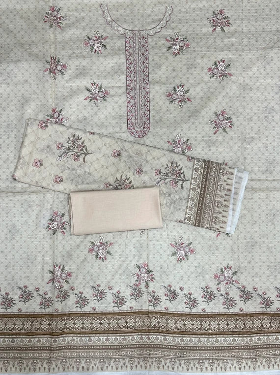 Arman Floral Embroidered Lawn Edit 2026 Vol-26DD07 (D-07)