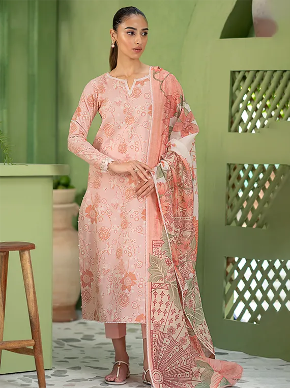 Artisan Printed Lawn Collection 2025 By Seran (PECHE-07)