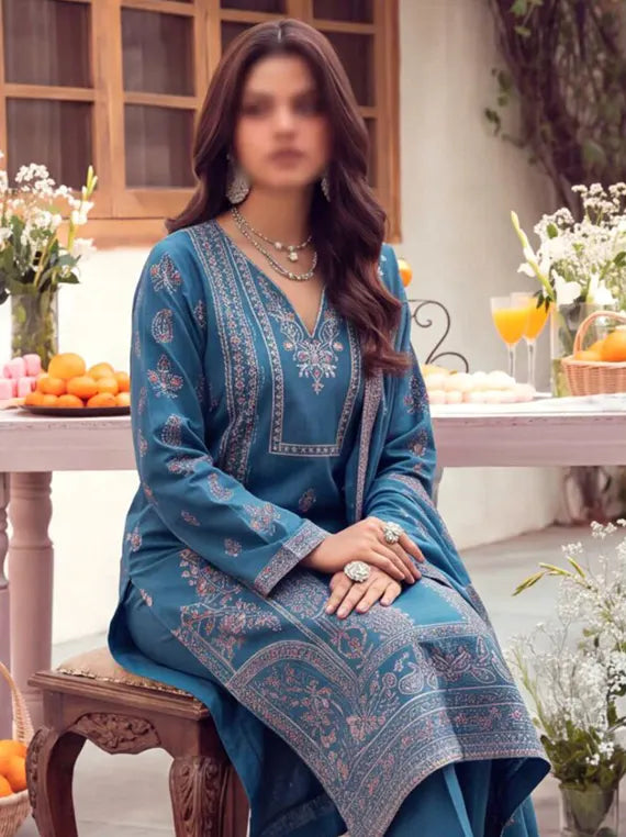 Artistic by Fantak Viscose Embroidered Unstitched Collection'26 V-520 (D-05)