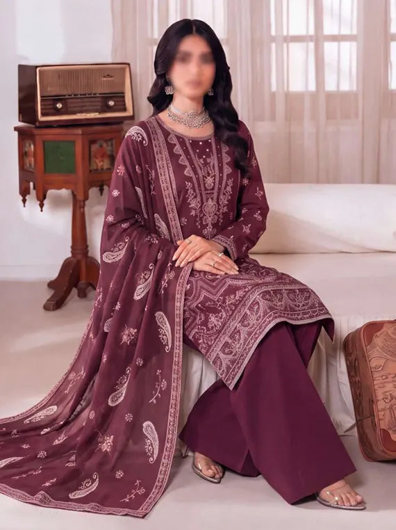 Artistic by Fantak Viscose Embroidered Unstitched Collection'26 V-520 (D-06)