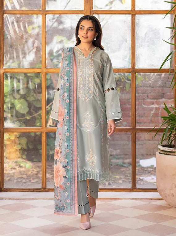 Arty 3PC Embroidered Lawn Collection 2025 by Sitara Textile (D-01)