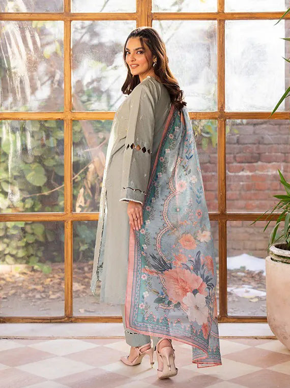 Arty 3PC Embroidered Lawn Collection 2025 by Sitara Textile (D-01)