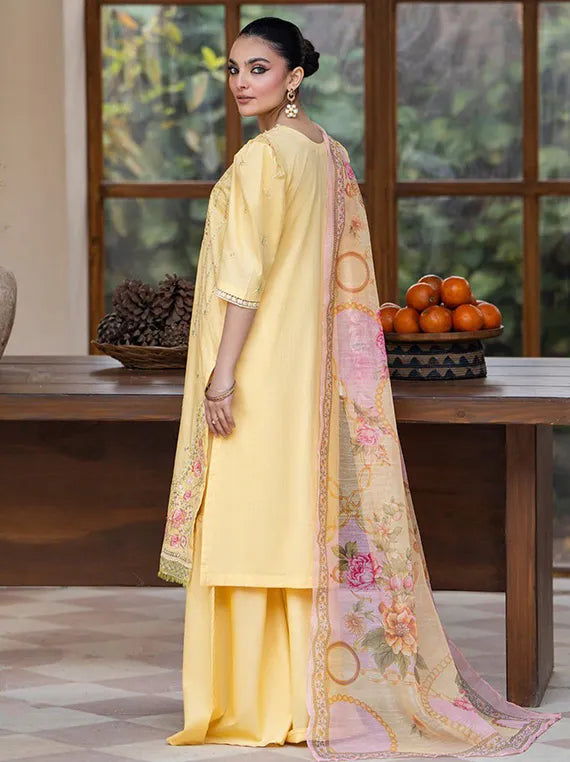 Arty 3PC Embroidered Lawn Collection 2025 by Sitara Textile (D-02)