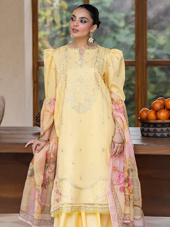 Arty 3PC Embroidered Lawn Collection 2025 by Sitara Textile (D-02)