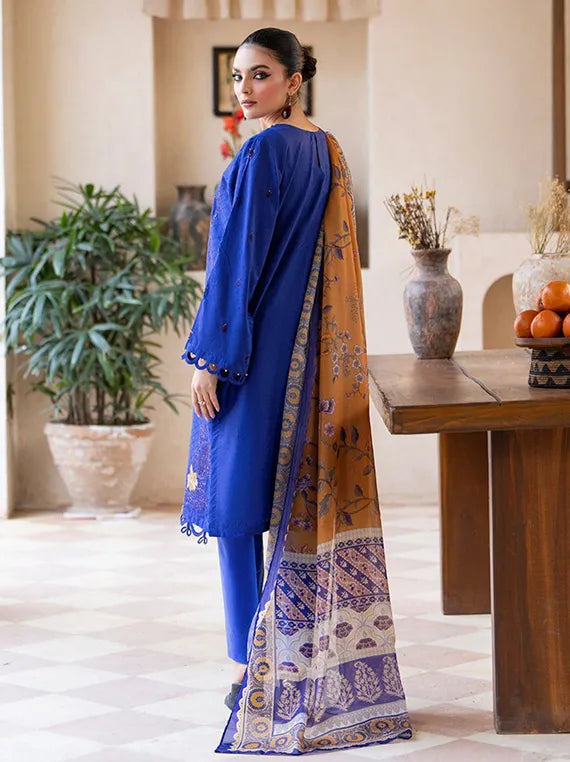 Arty 3PC Embroidered Lawn Collection 2025 by Sitara Textile (D-04)
