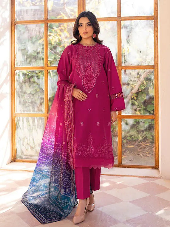 Arty 3PC Embroidered Lawn Collection 2025 by Sitara Textile (D-05)