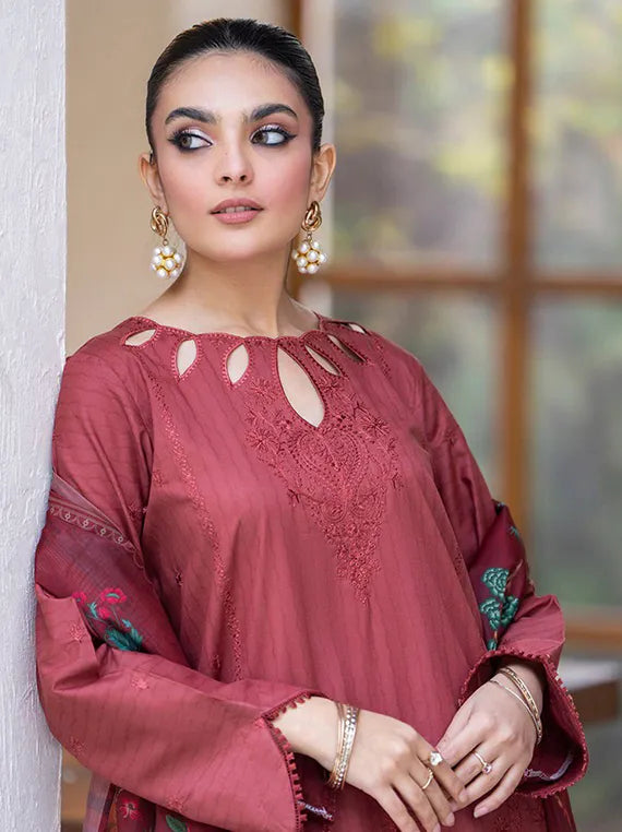 Arty 3PC Embroidered Lawn Collection 2025 by Sitara Textile (D-07)