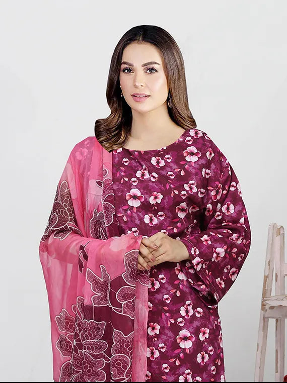 Aswa Noor Printed Linen Collection 2025 by Dur e Fishan (D-08)
