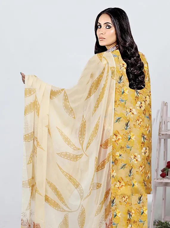 Aswa Noor Printed Linen Collection 2025 by Dur e Fishan (D-09)