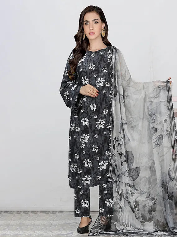 Aswa Noor Printed Linen Collection 2025 by Dur e Fishan (D-10)