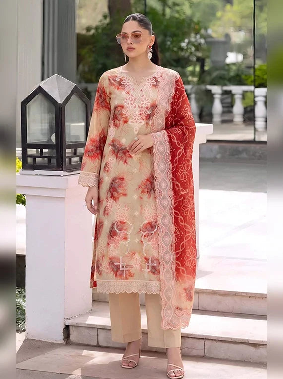 Ayat Embroidered Viscose Boring Unstitched Collection'26 V-3816 (D-06)