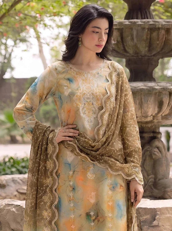 Ayat Embroidered Viscose Boring Unstitched Collection'26 V-3816 (D-10)