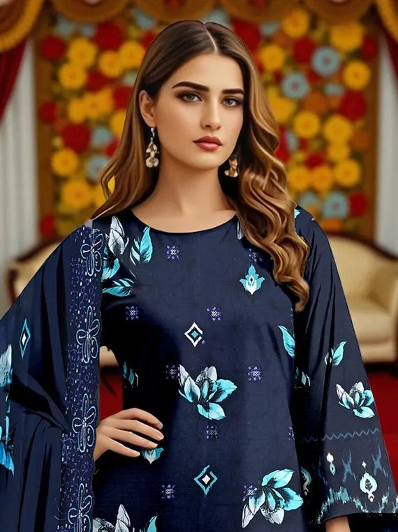 Ayra Print Kari Viscose Collection 2025 Vol-07 by Bin Fareed (D-01)