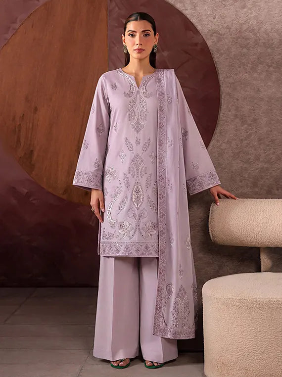 Azure by Fantak Unstitched Lawn Karandi Collection'26 V-549 (D-01)