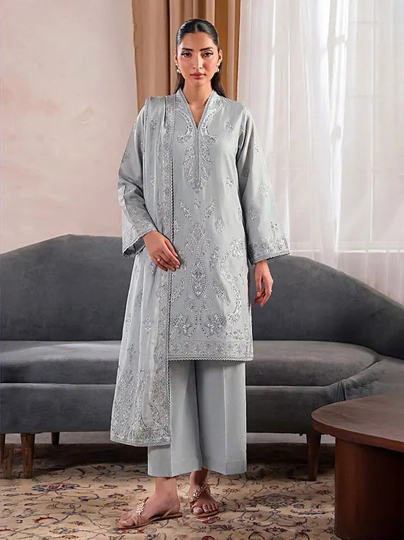 Azure by Fantak Unstitched Lawn Karandi Collection'26 V-549 (D-03)
