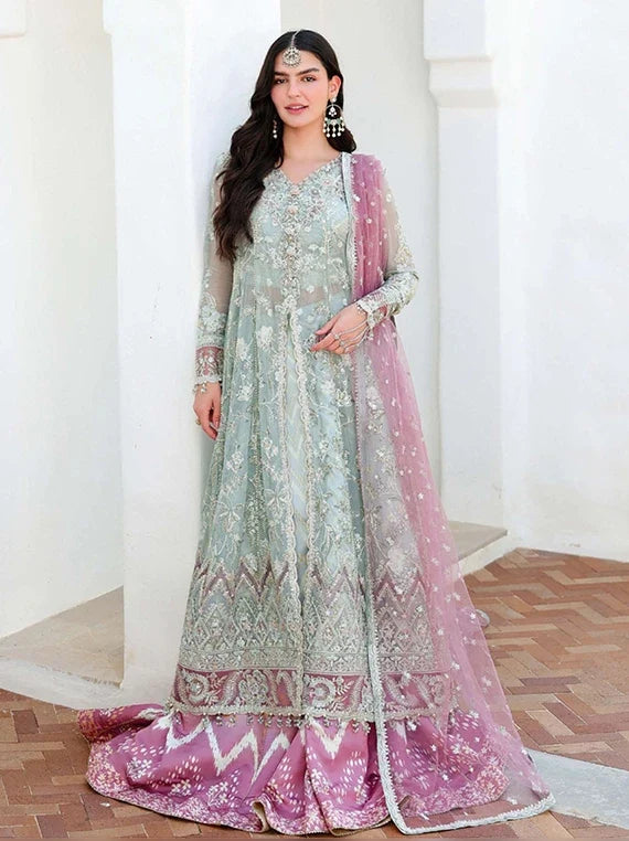 BACHELORETTE CHRONICLES by Mushq Embroidered Unstitched Chiffon'26 (02-Flirty Muse)