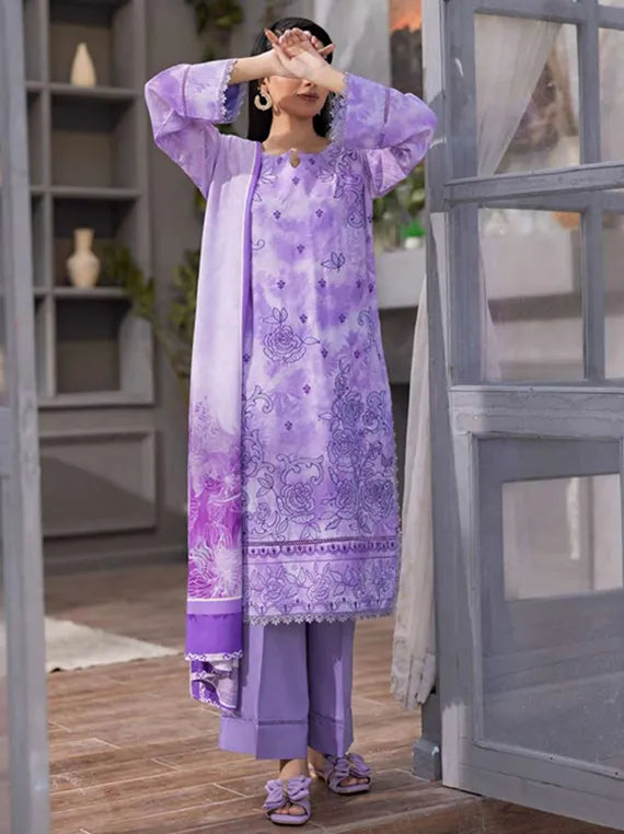 BATIK by Fantak Embroidered Bamboo Slub Collection 2025 (D-06)