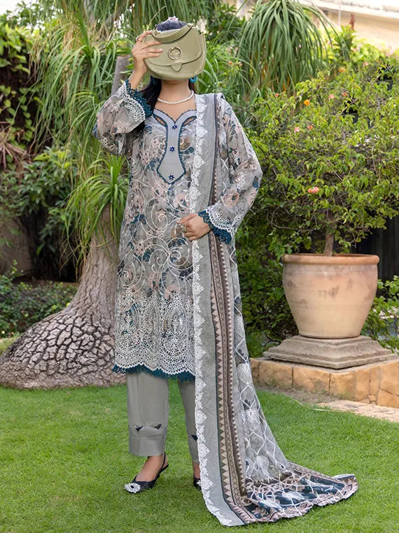 BELLA by Hafiz Tex Embroidered Collection 2026 (D-09)