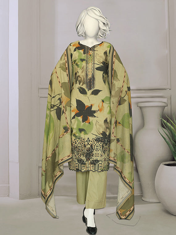 BISMIL Printed Embroidered Dhanak Collection 2025 By ABC (D-03)