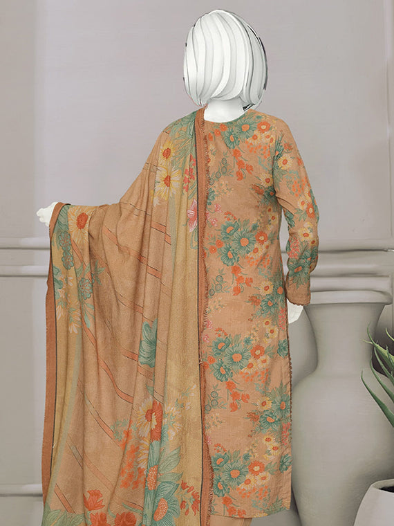 BISMIL Printed Embroidered Dhanak Collection 2025 By ABC (D-06)