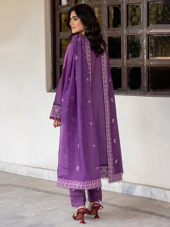 Bahar Embroidered Lawn Collection 2025 By Farasha (05-Dreamy-Glint)