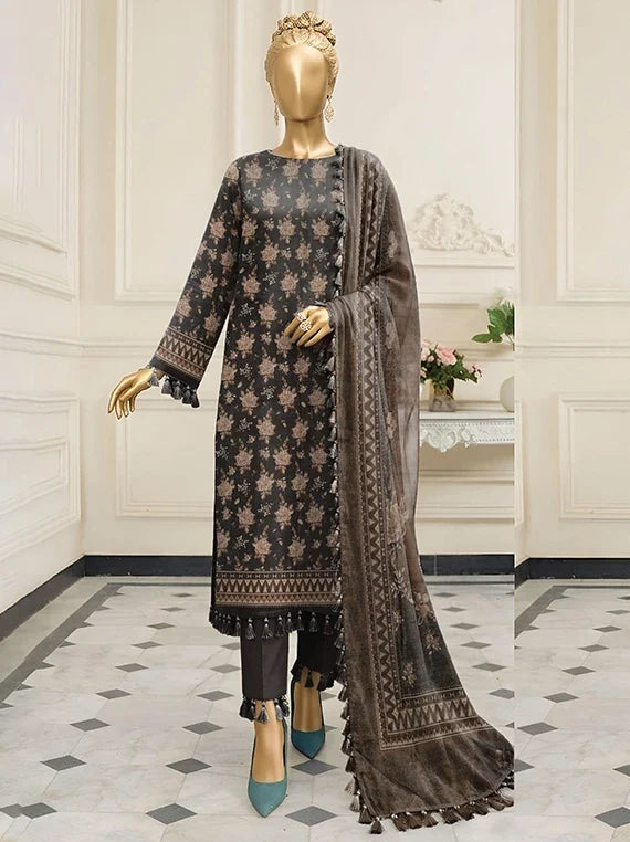 Bali by ABC Khaddar Zarri Unstitched Collectoin'26 Vol-02 (D-01)