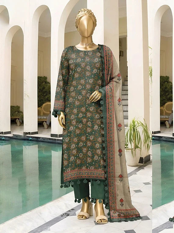 Bali by ABC Khaddar Zarri Unstitched Collectoin'26 Vol-02 (D-02)