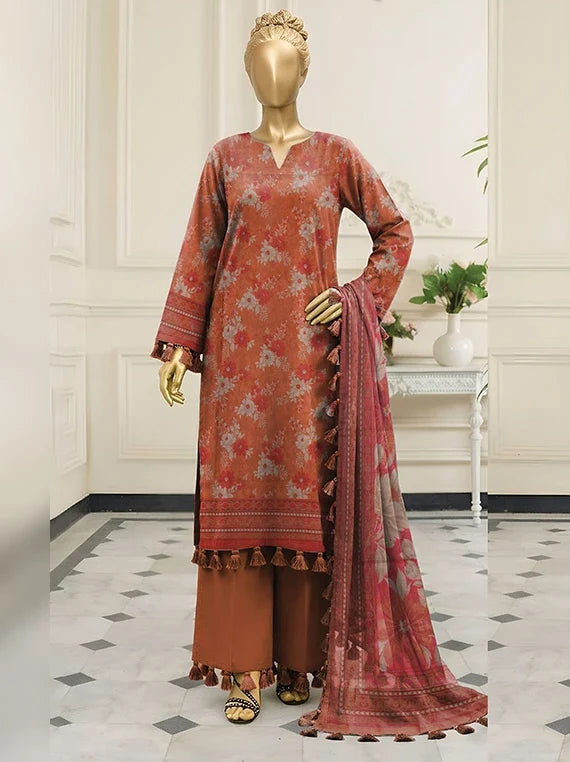 Bali by ABC Khaddar Zarri Unstitched Collectoin'26 Vol-02 (D-04)