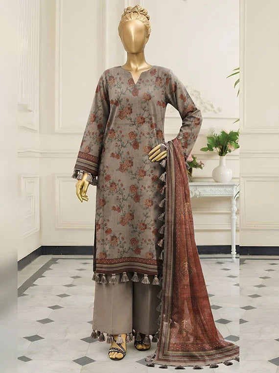 Bali by ABC Khaddar Zarri Unstitched Collectoin'26 Vol-02 (D-08)