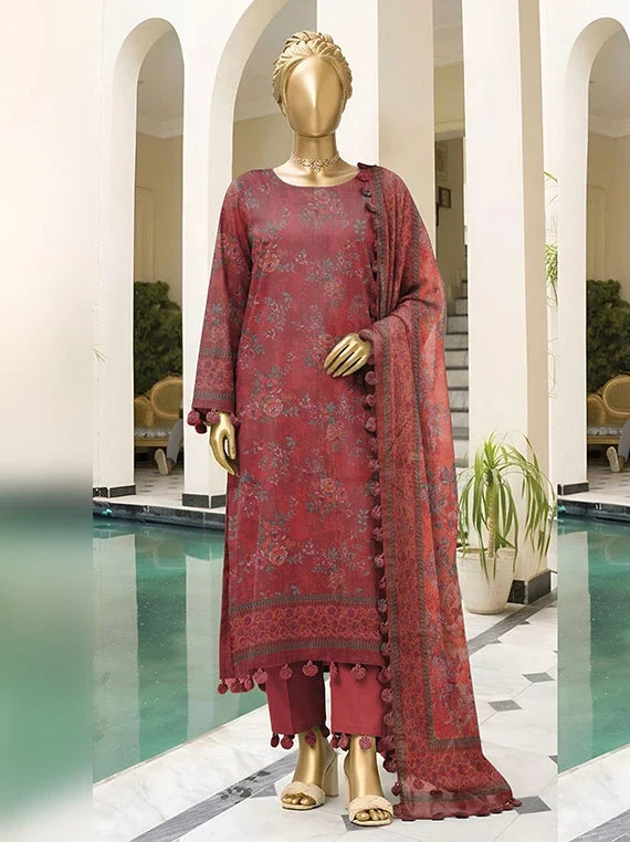 Bali by ABC Khaddar Zarri Unstitched Collectoin'26 Vol-02 (D-10)