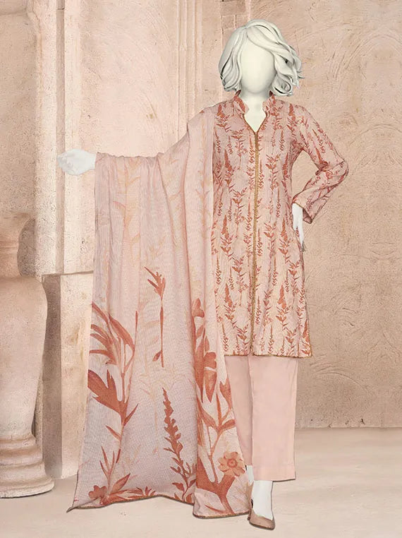 Bangash Printed Peach Zarri Collection 2025 By ABC (ABC-1097)