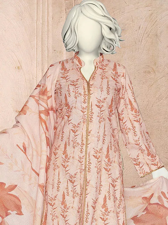 Bangash Printed Peach Zarri Collection 2025 By ABC (ABC-1097)