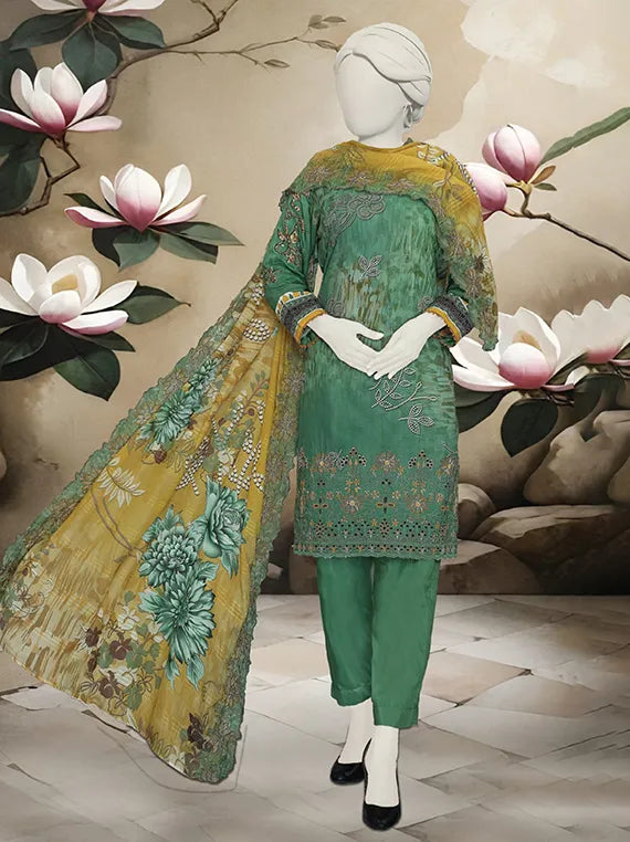 Bano Embroidered Printed Viscose Collection 2025 by ABC (D-01)