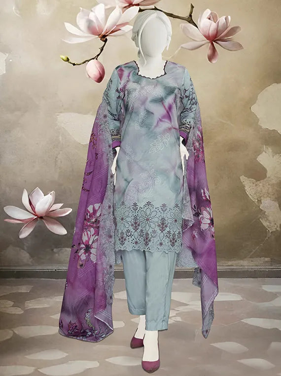 Bano Embroidered Printed Viscose Collection 2025 by ABC (D-02)