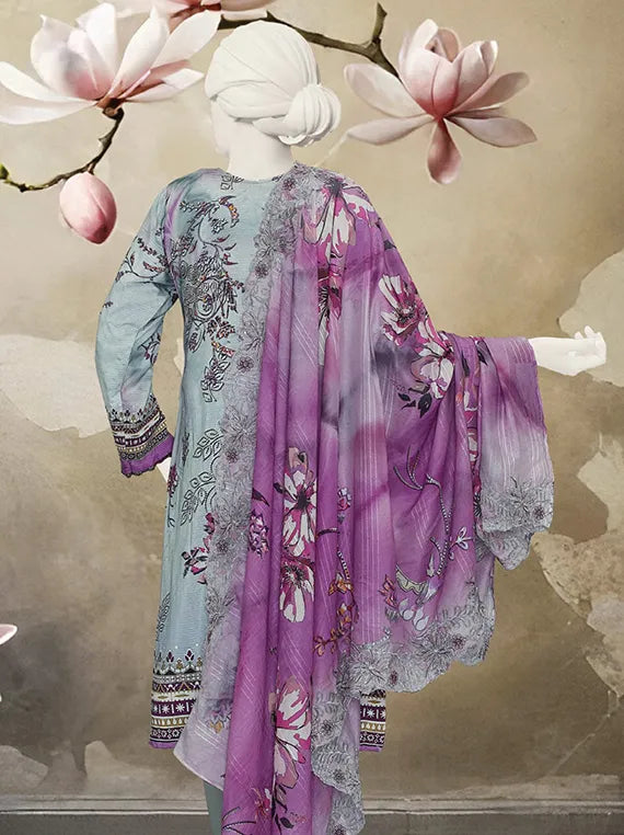 Bano Embroidered Printed Viscose Collection 2025 by ABC (D-02)
